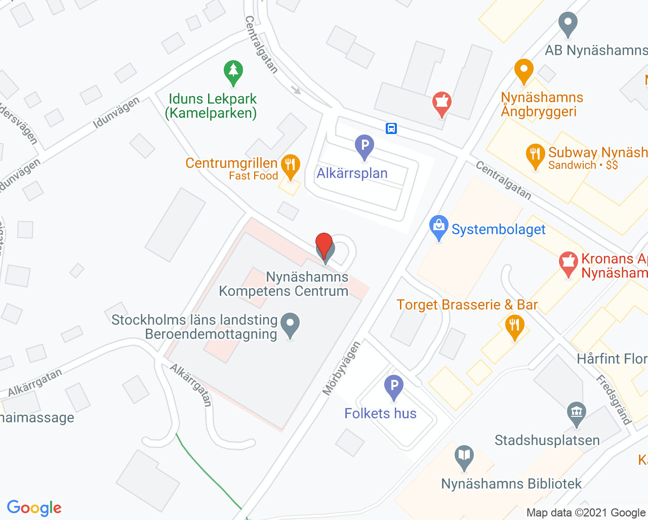 Karta till Capio Barnmorskemottagning Nynäshamn, Nynäshamn