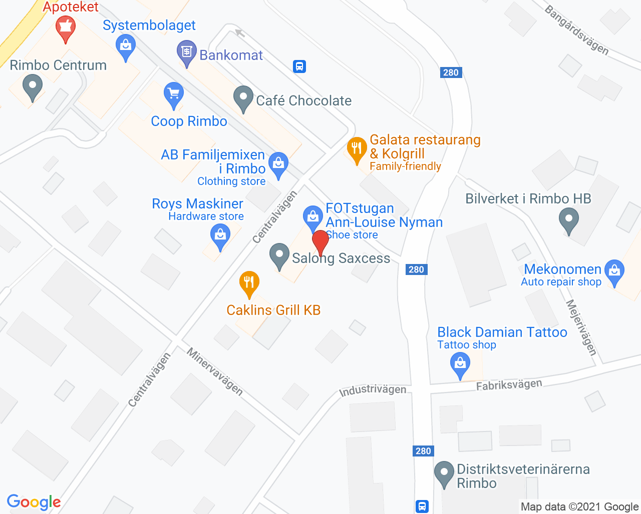 Karta till FOTstugan, Norrtälje