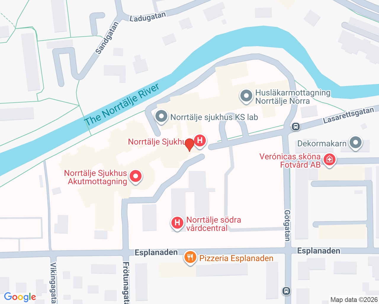 Karta till Bårhusenhet