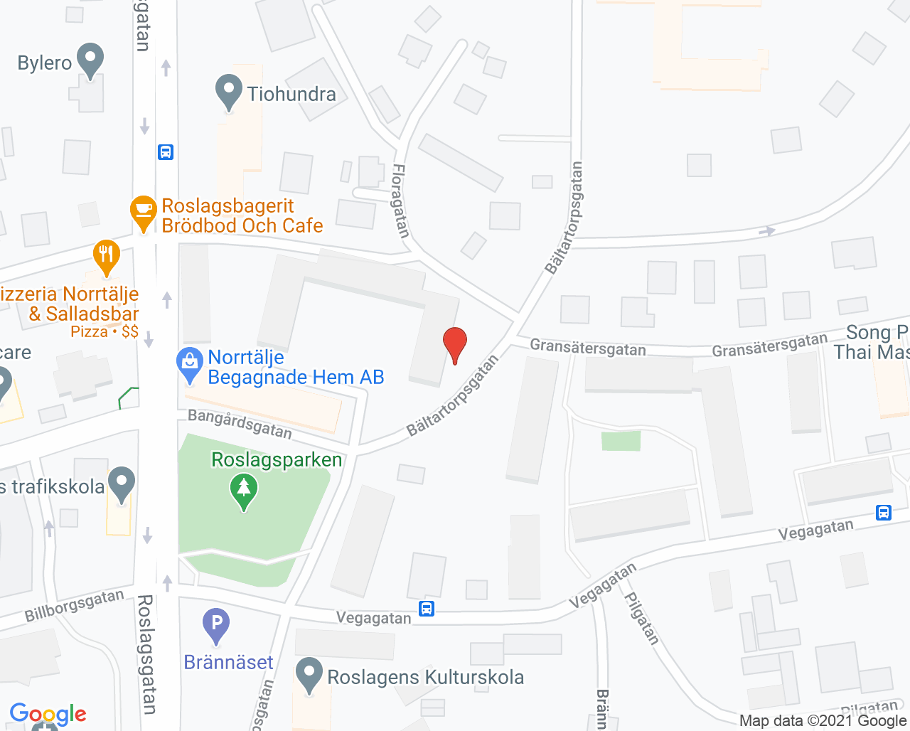 Karta till Roslagens sjukgymnastik - Caroline Bornelind