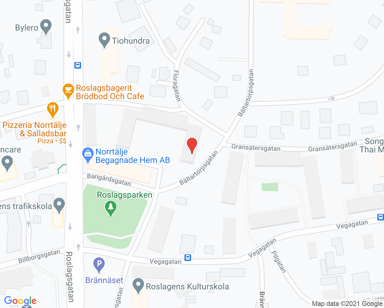 Karta till Elisabeth  Jibrandt Fysio, Norrtälje