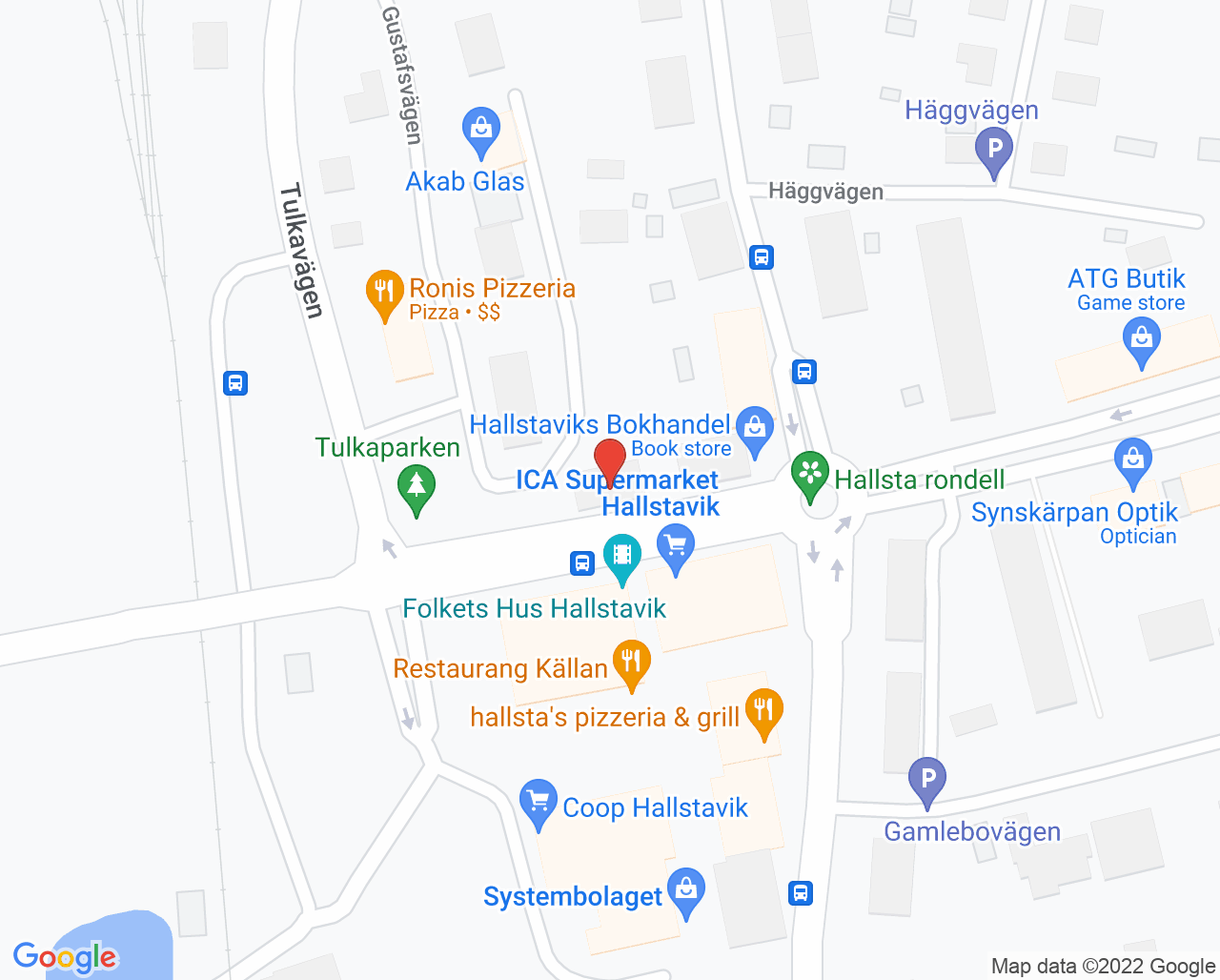 Karta till Roslagsfot Cathrin Vesterholm, Hallstavik