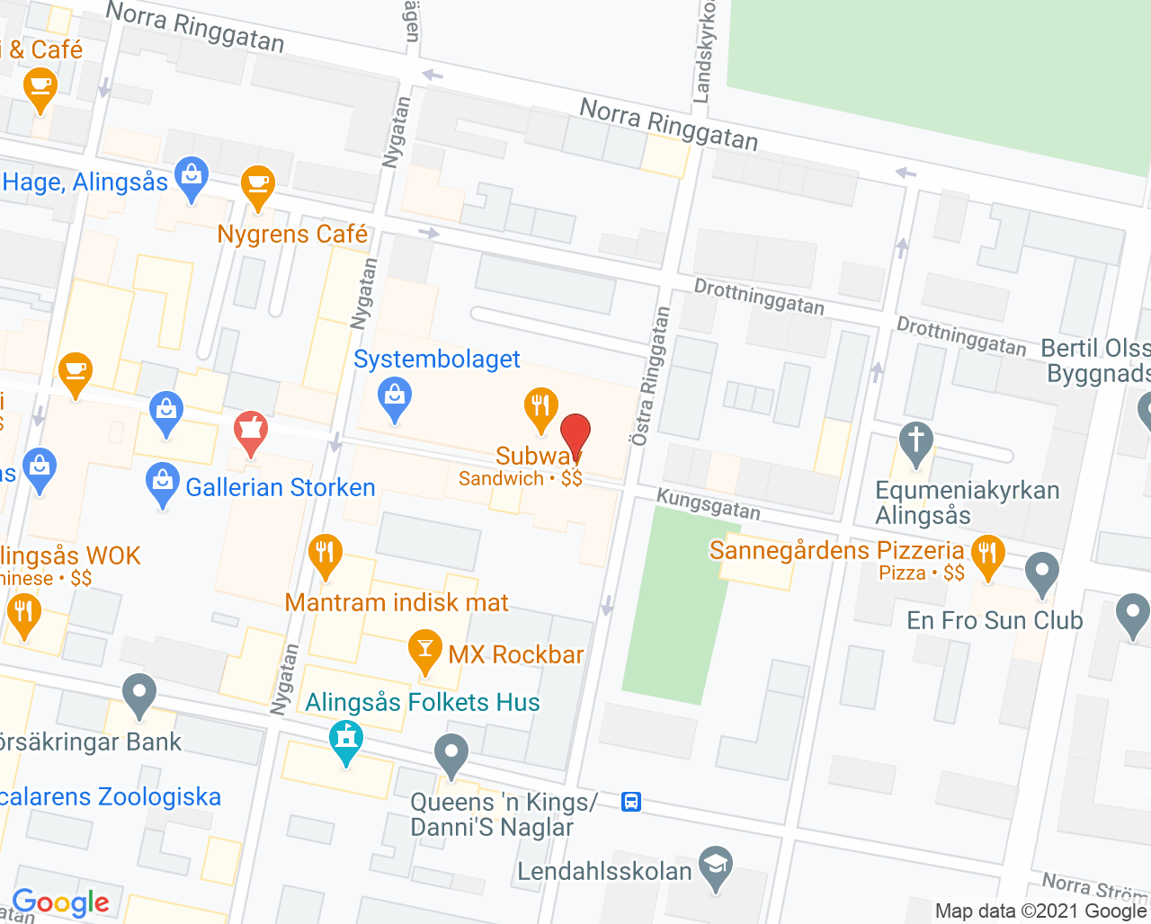 Karta till Din Tandhygienist i Alingsås, Alingsås