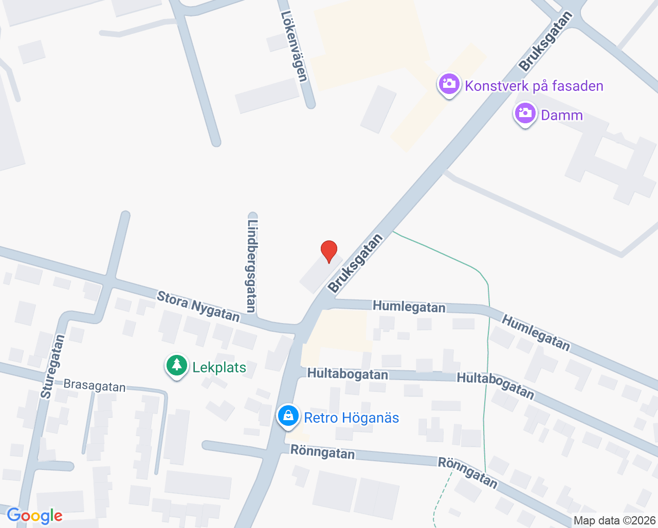 Karta till Tandvårdsteamet Höganäs, Höganäs