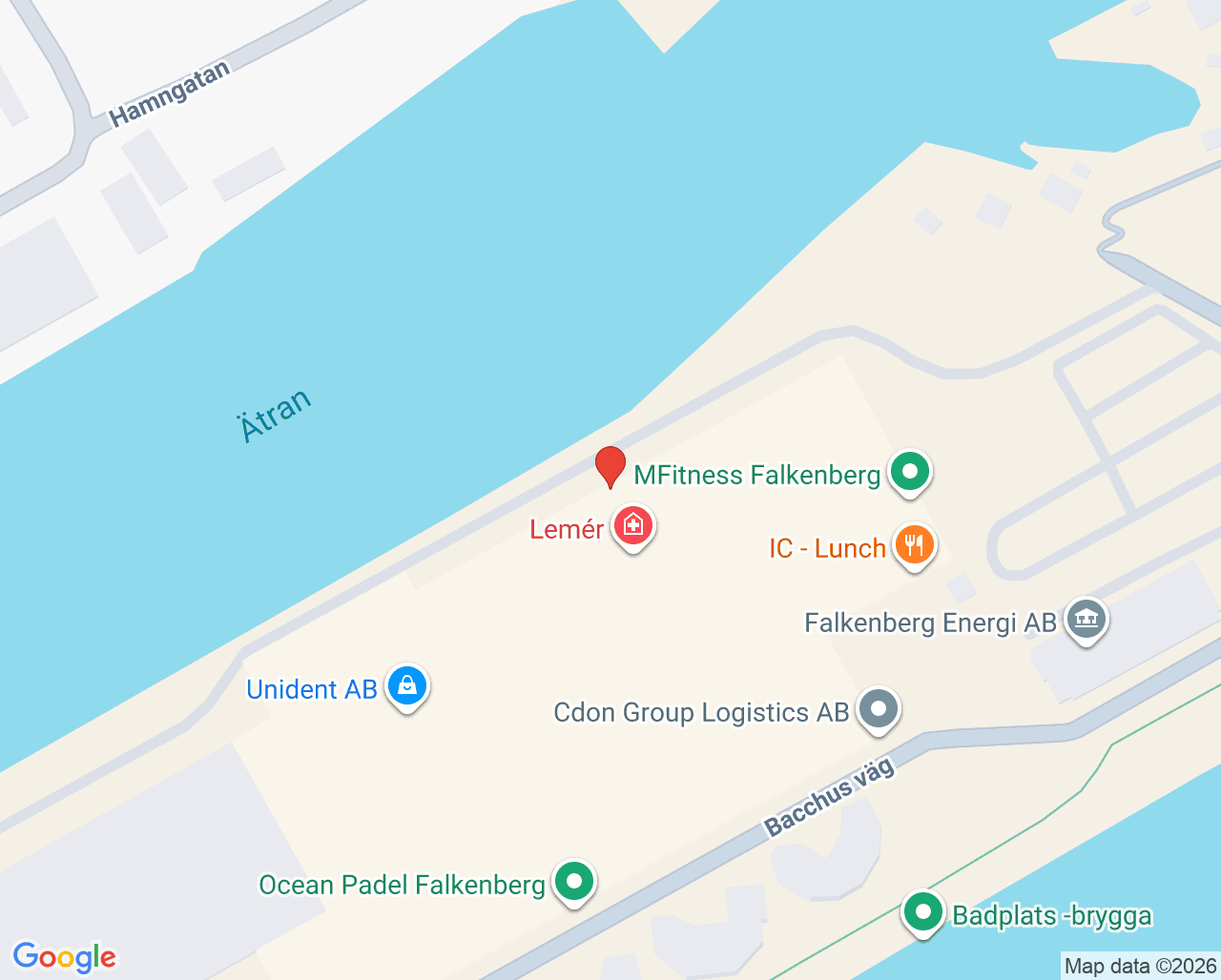 Karta till Oris Dental Falkenberg