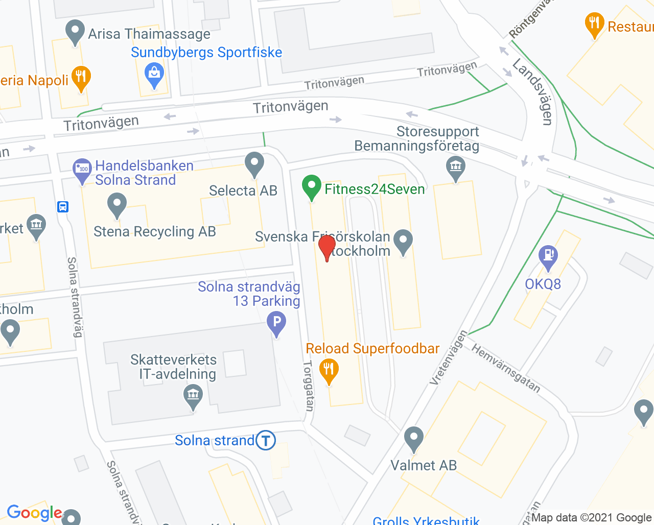 Karta till Källmarkskliniken