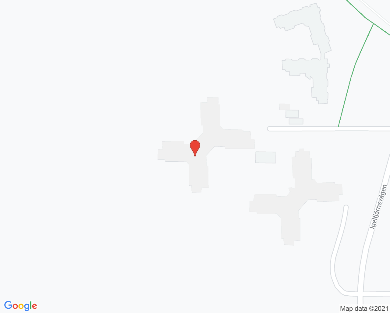 Karta till Psykiatrisk avdelning 51 Sundsvall
