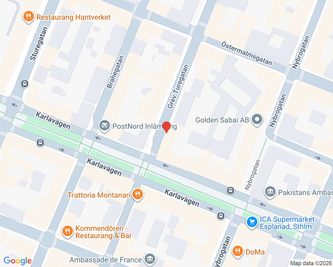 Karta till Tandhygienisterna Karlatandläkarna