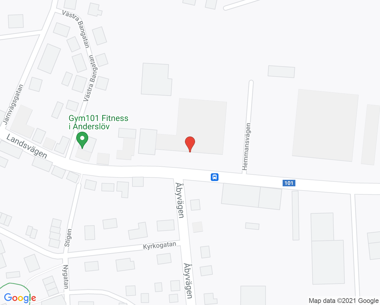 Karta till Barnavårdscentralen Anderslöv