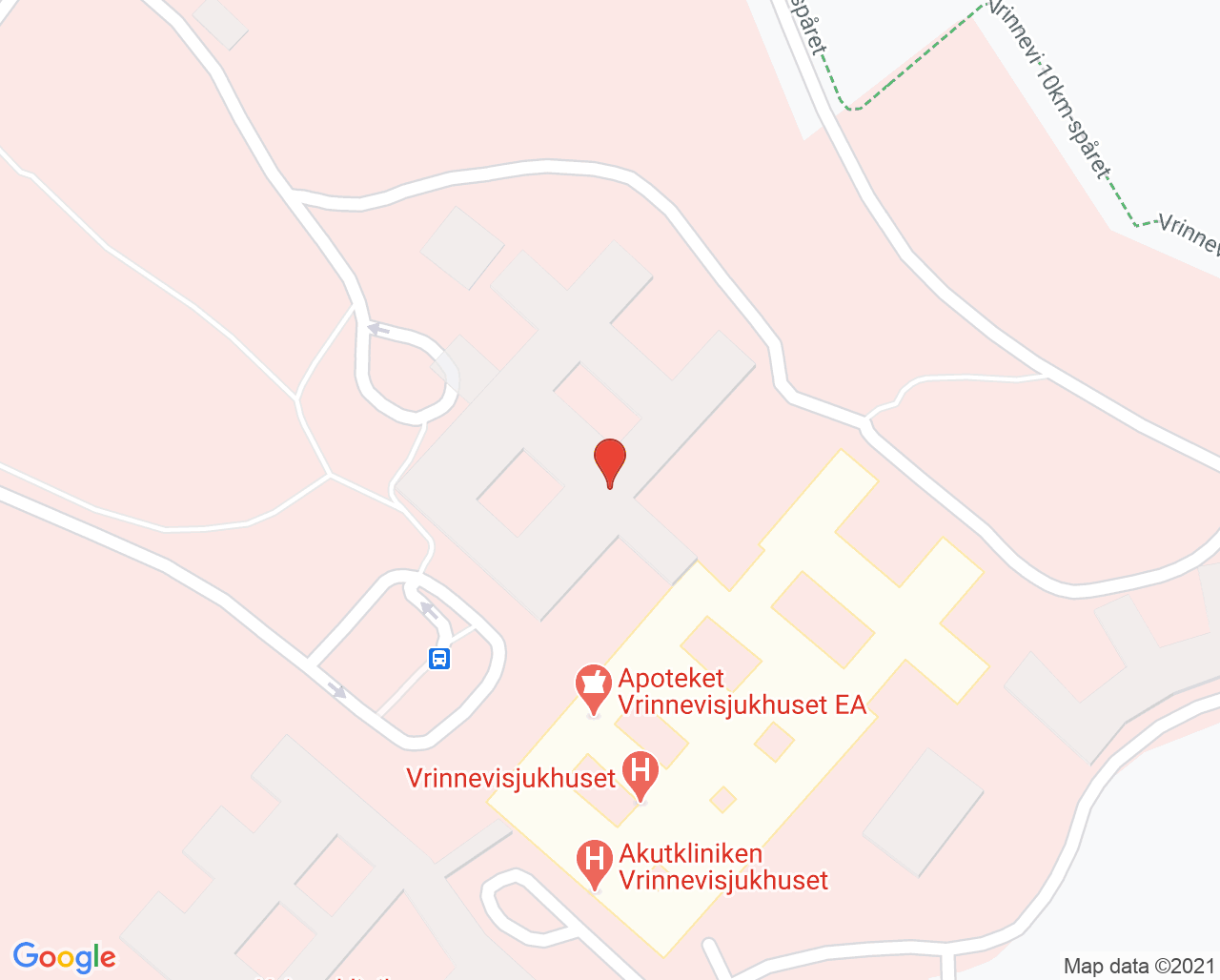 Karta till Kirurgmottagning, Kirurgiska kliniken ViN