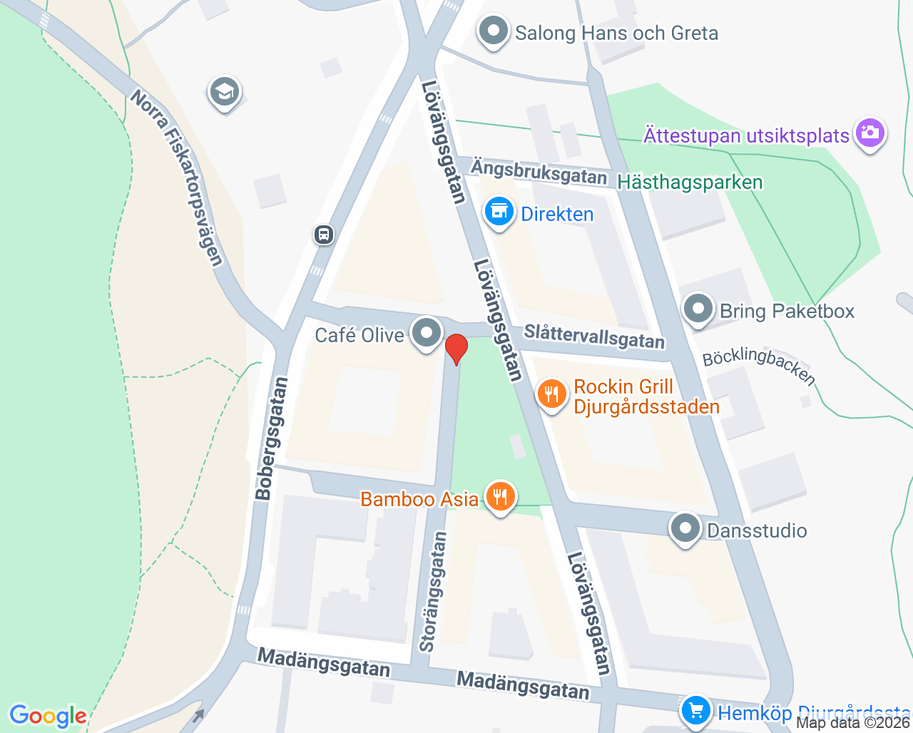 Karta till Svettmottagningen Stockholm