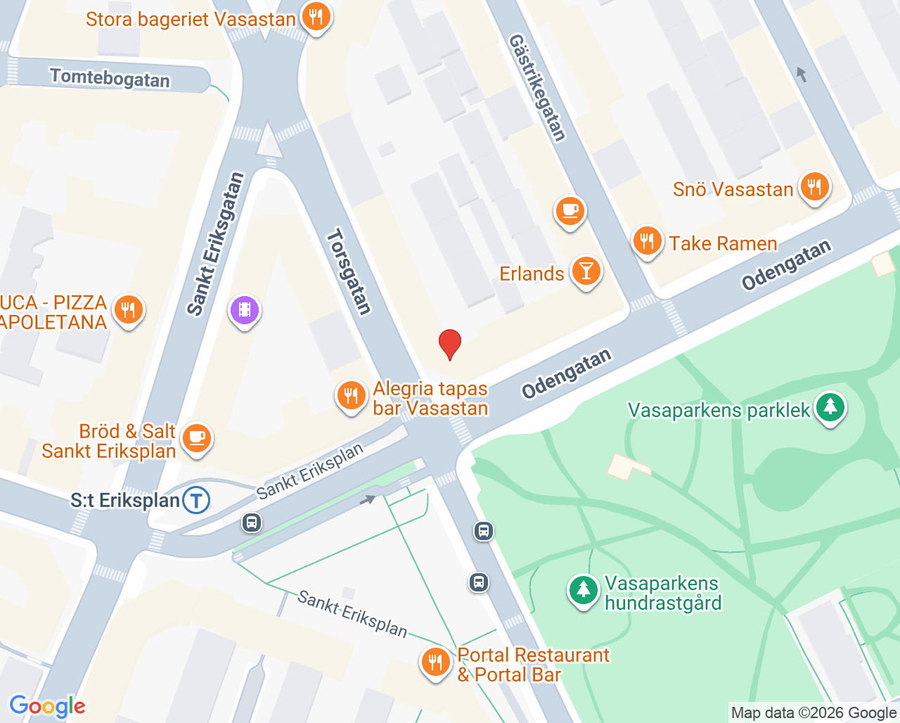 Karta till Svea KBT Vasastan