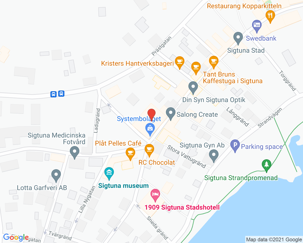 Karta till Limbra Sigtuna
