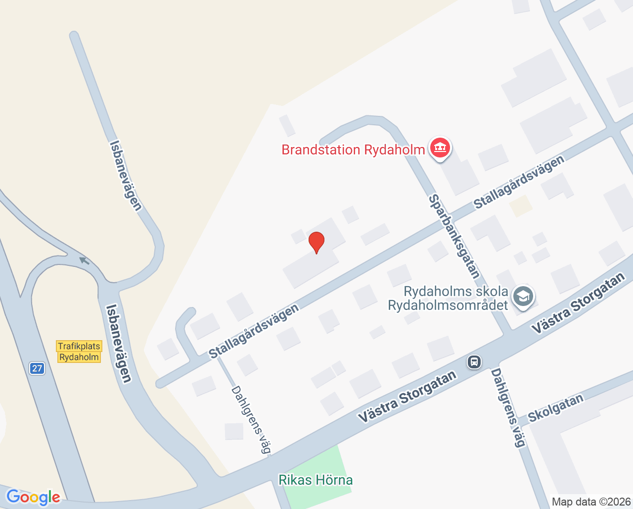Karta till Rydaholm Folktandvård