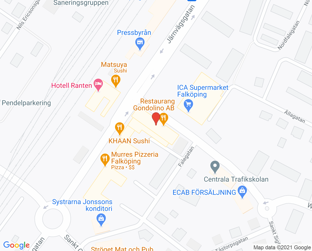 Karta till Tandvårdgruppen Jessica Samuelsson, Falköping