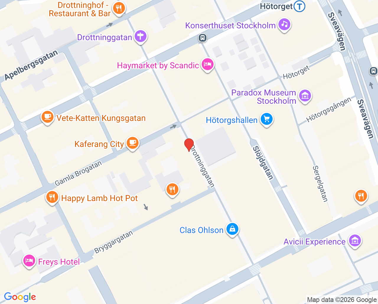Karta till Citypraktiken Mun Och Kroppshälsa