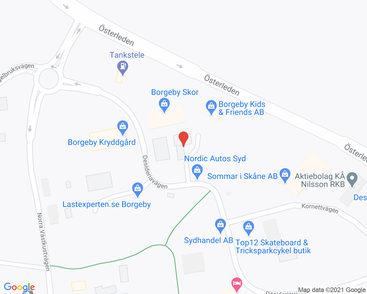 Karta till Emoratio AB, Bjärred