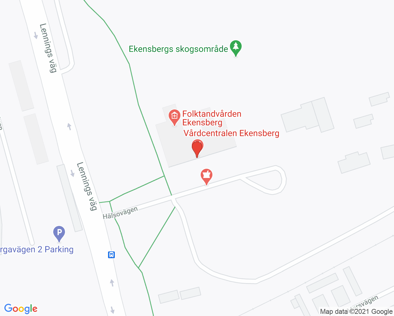 Karta till Folktandvården Nyköping Ekensberg, Folktandvården Sörmland AB