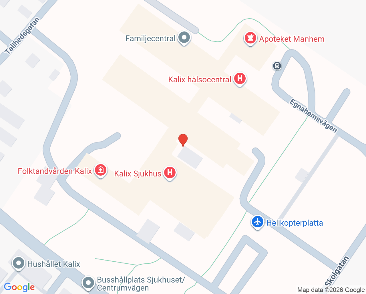 Karta till Bild- och funktionsmedicin Kalix