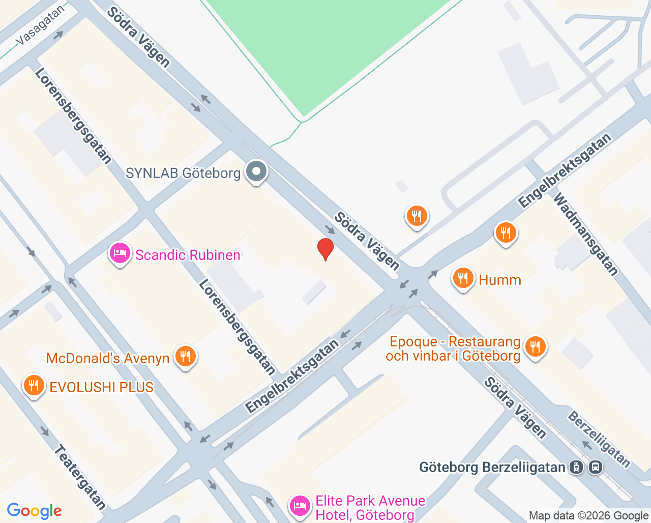 Karta till Tandvård med Mjuka Händer AB, Göteborg