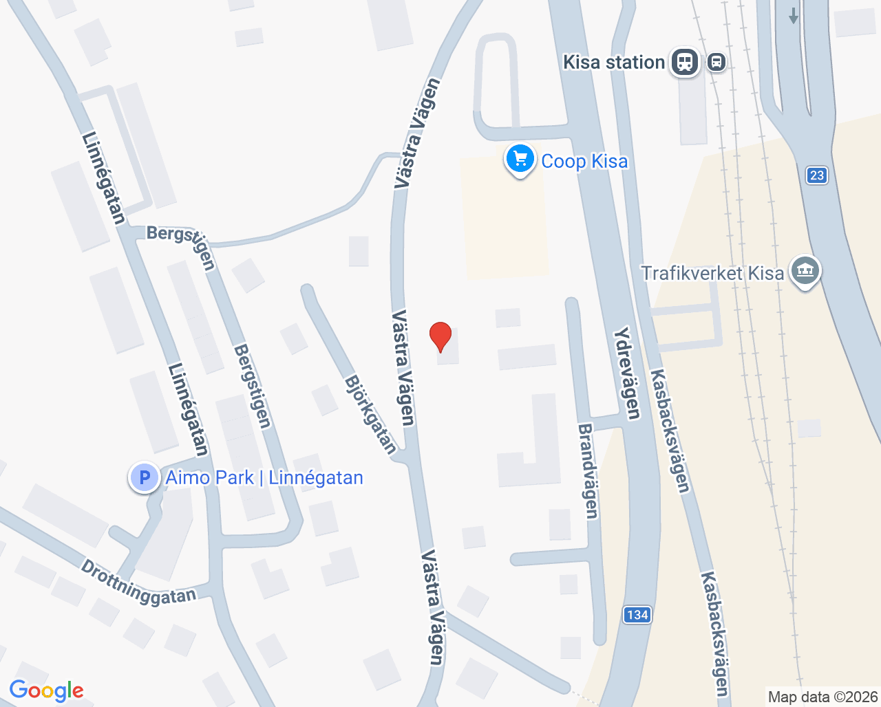 Karta till Barnavårdscentralen, Vårdcentralen Kisa