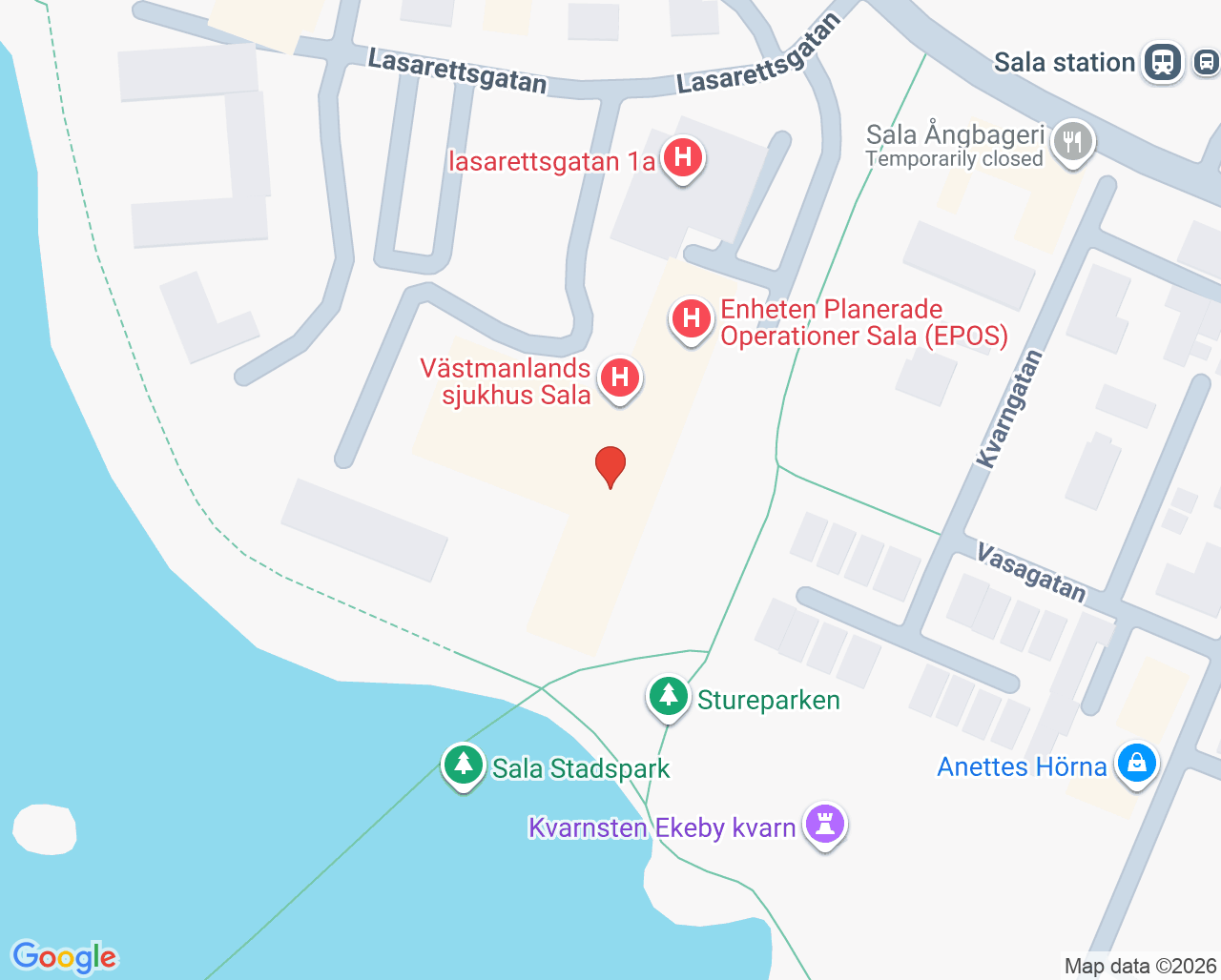 Karta till Achima Care Sala Barnmorskemottagning