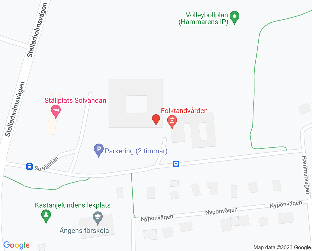 Karta till Diabetesteamet Vårdcentralen Mariefred, Strängnäs