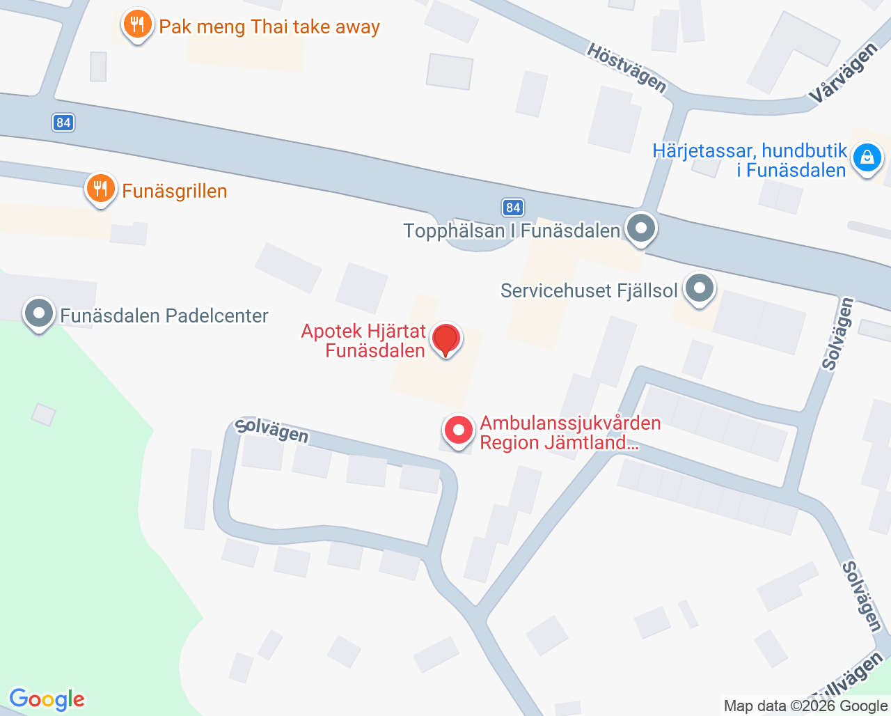 Karta till Folktandvården Funäsdalen