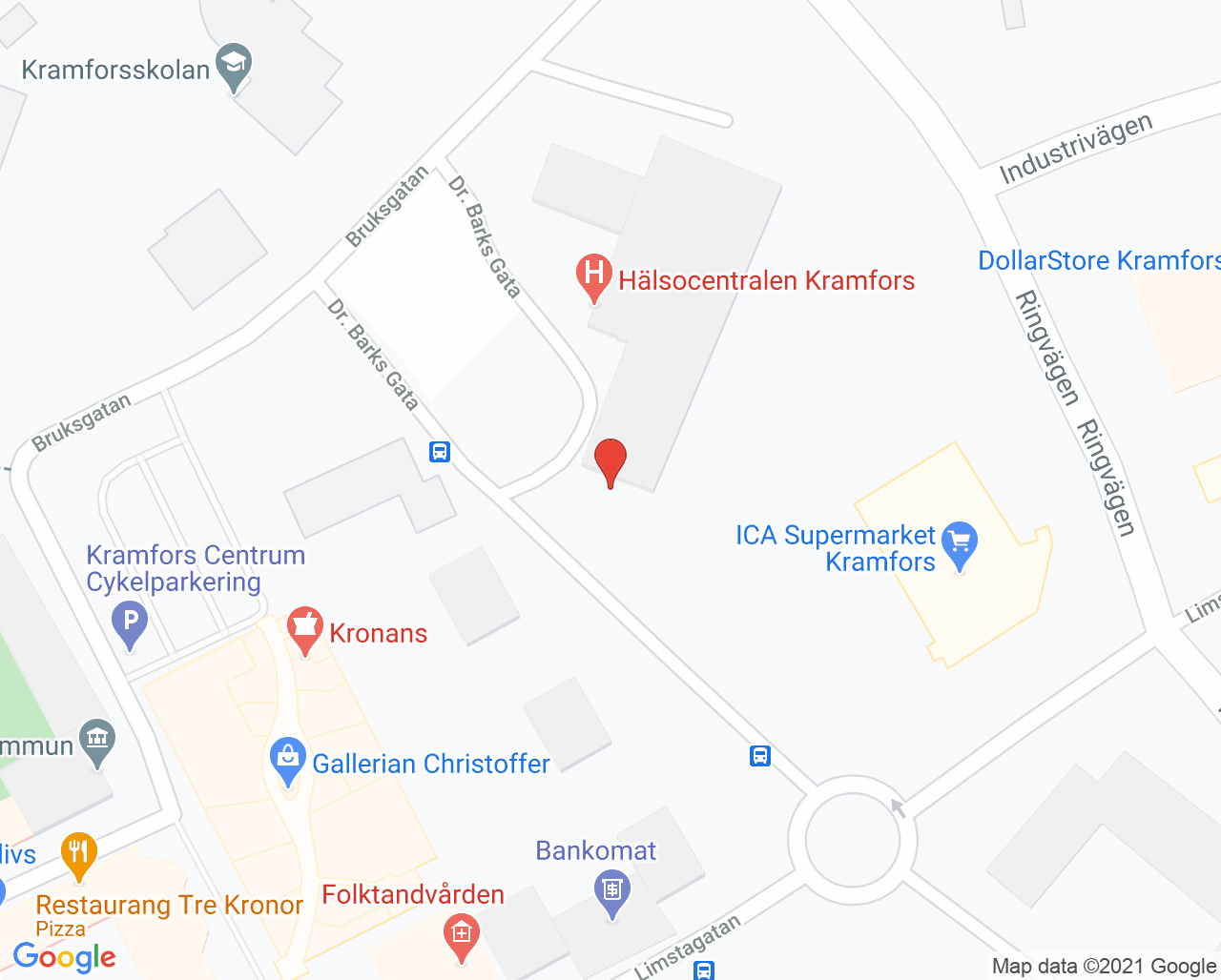 Karta till Mammografivagn Kramfors