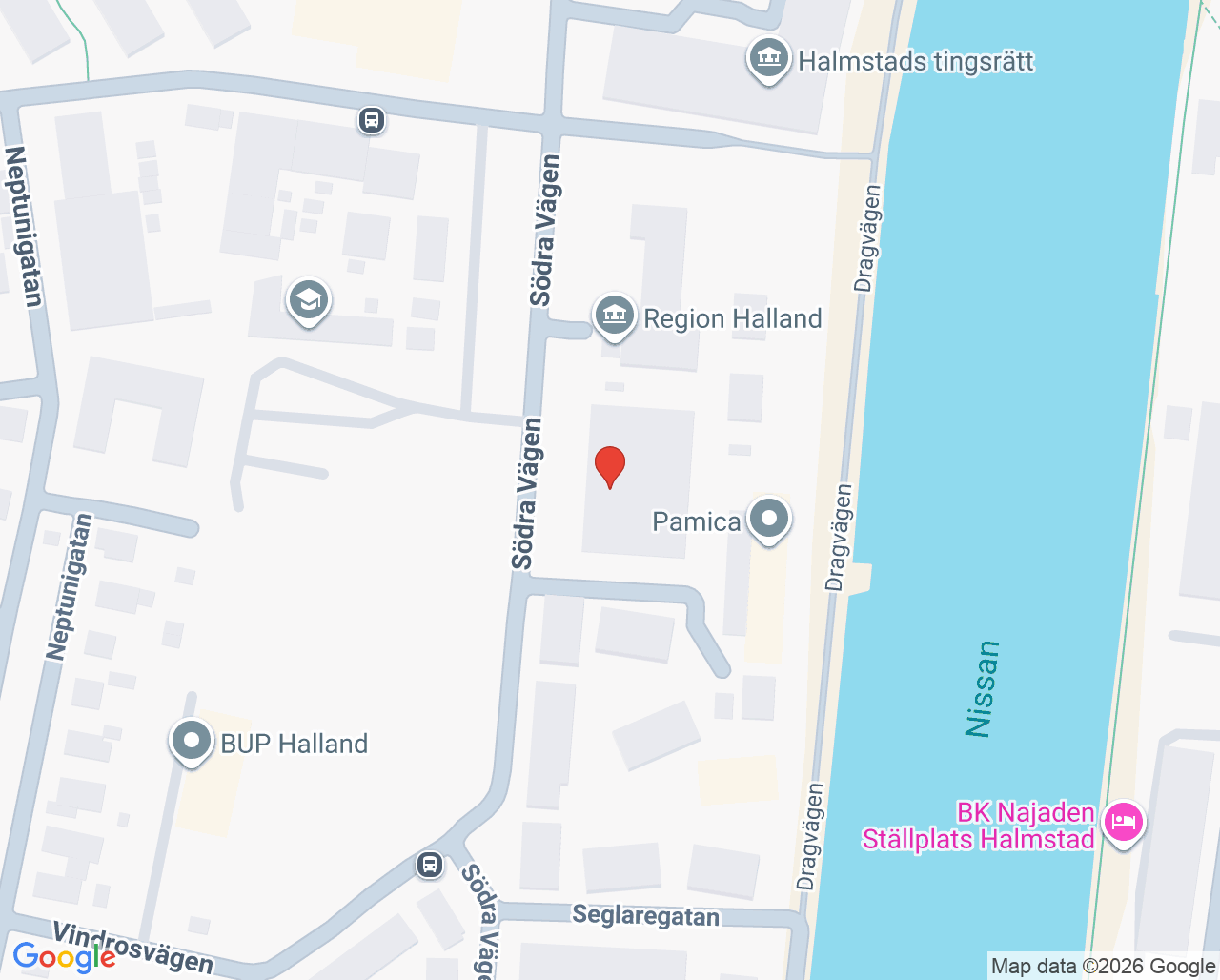 Karta till Regionarkivet, Halmstad