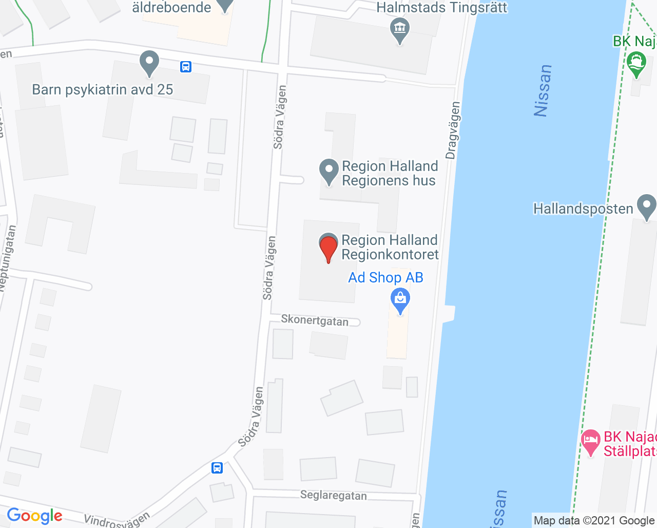 Karta till HR-avdelningen, Halmstad