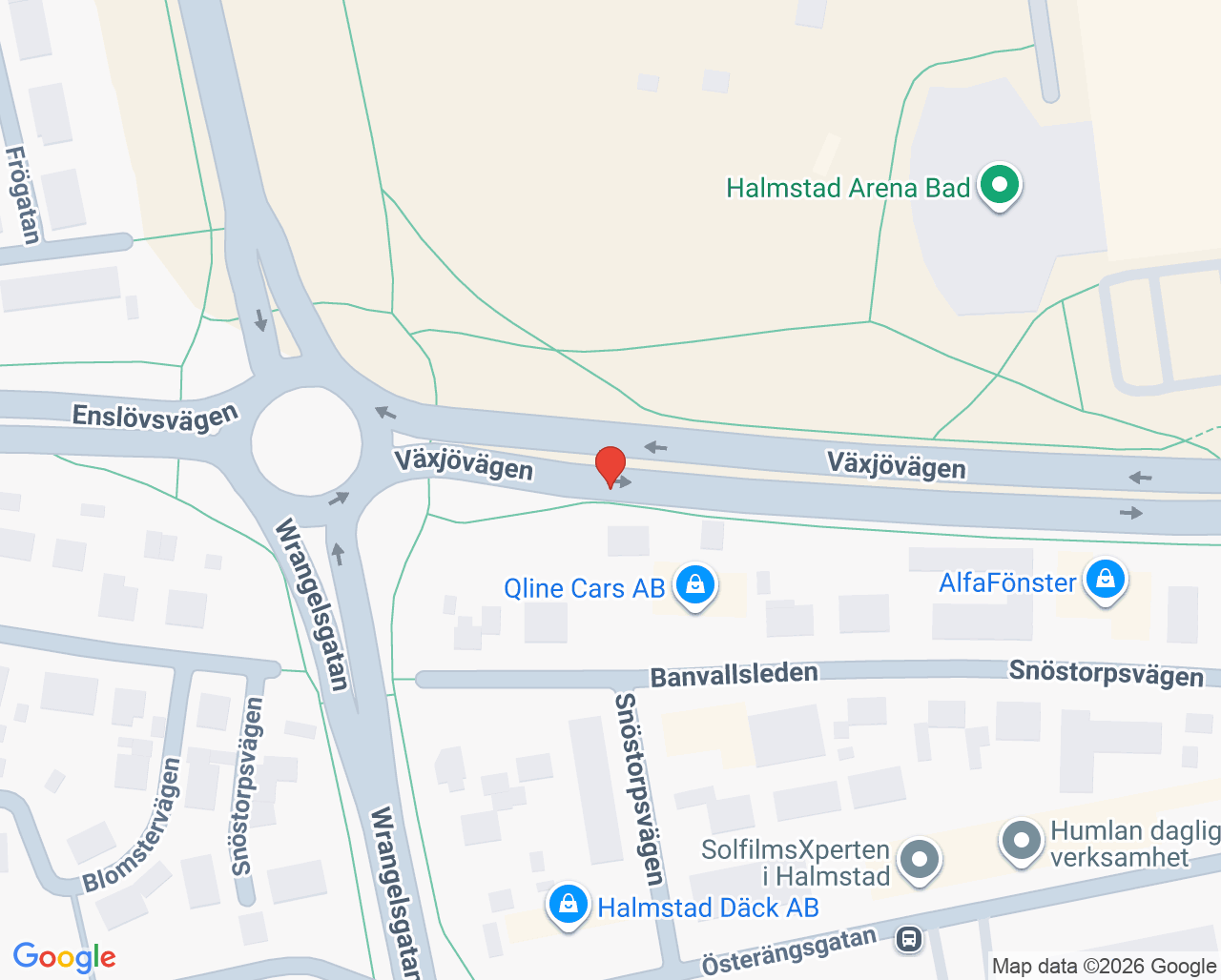 Karta till Elevhälsan, Halmstad