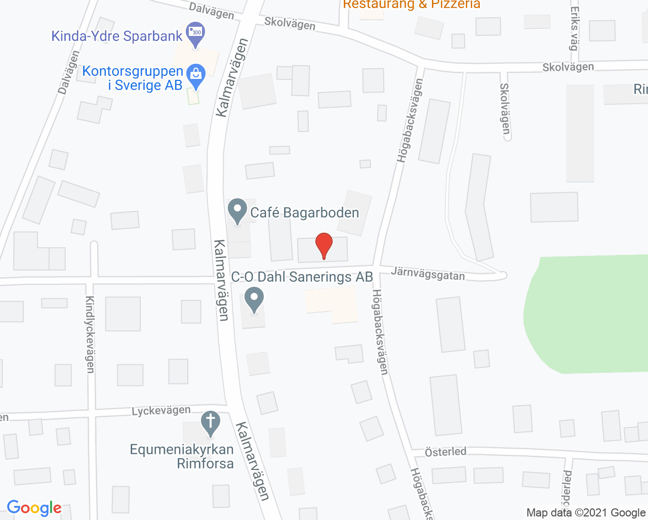 Karta till Folktandvården Rimforsa