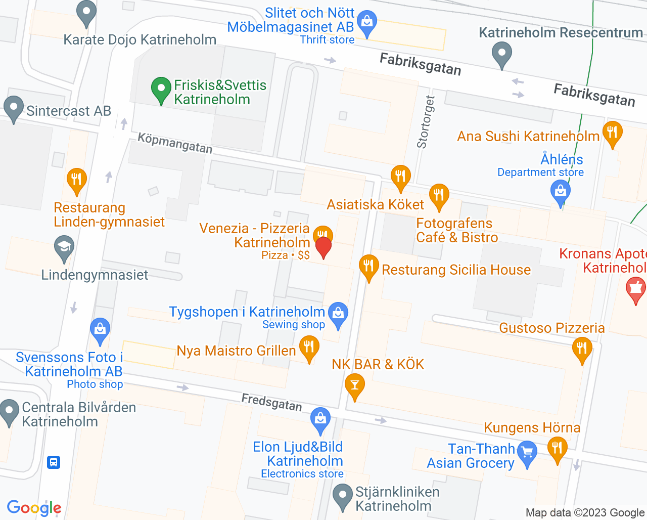 Karta till Vårdcentralen Vår Vårdcentral Katrineholm, Katrineholm