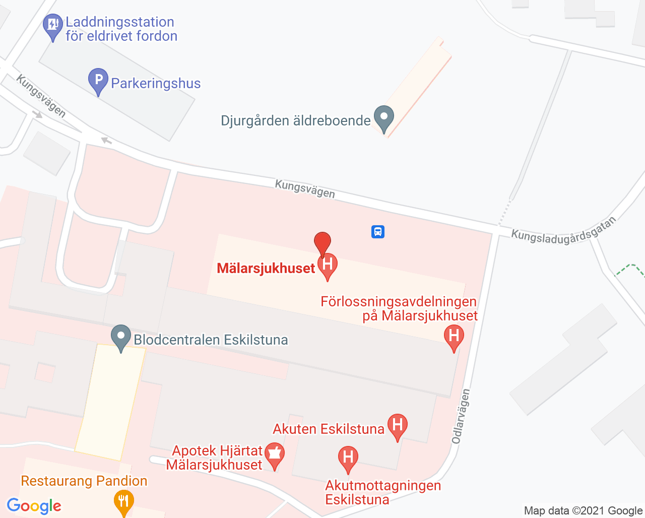 Karta till Vital Eskilstuna