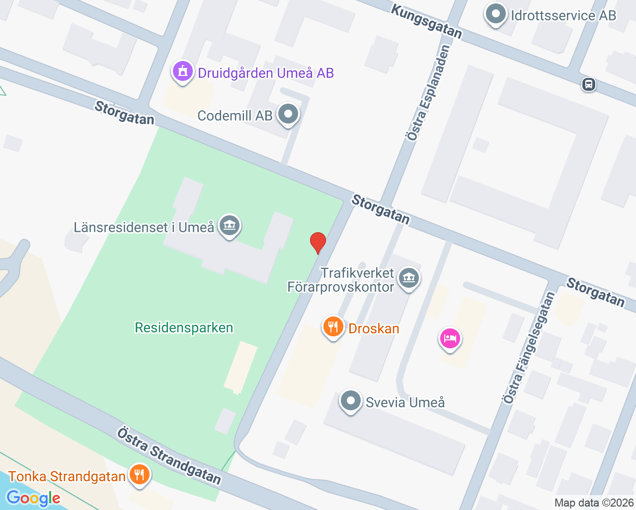 Karta till Limbra Umeå
