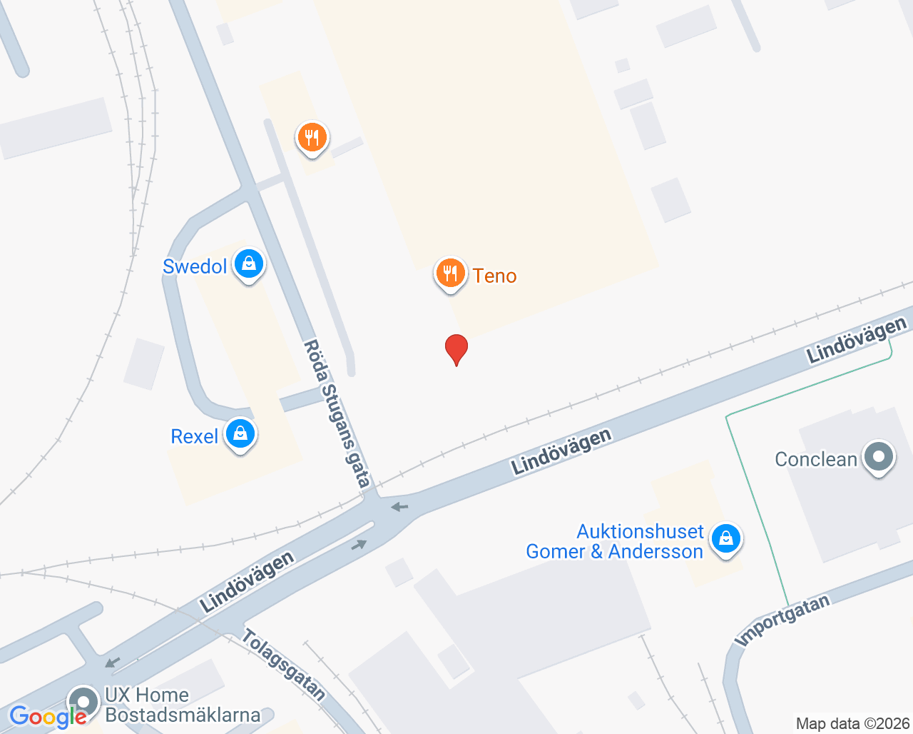 Karta till Psykiatriska mottagningen Lindövägen, Psykiatriska kliniken i Norrköping