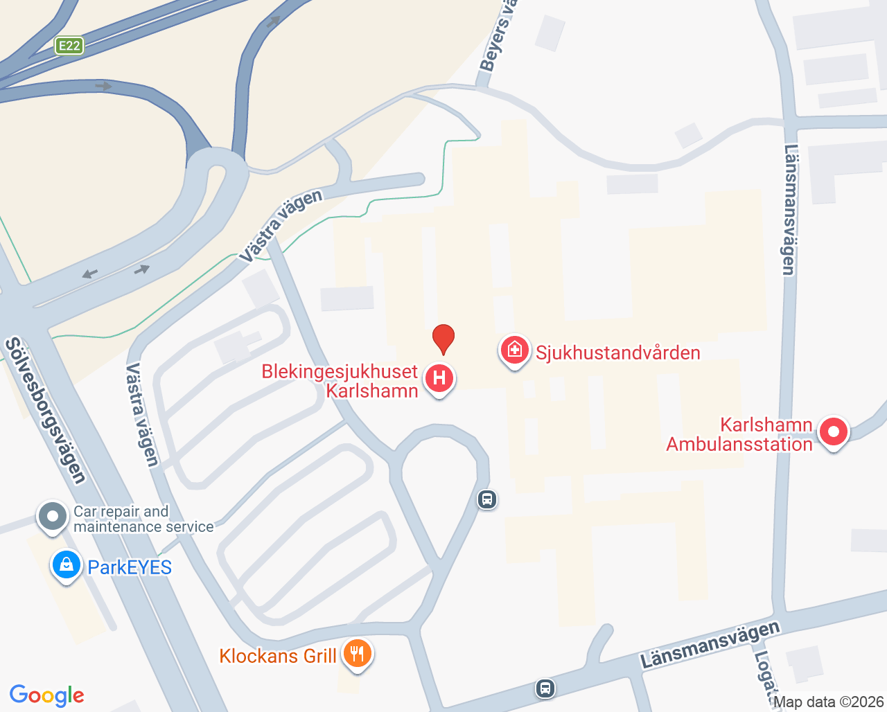 Karta till Mödra- och barnhälsovårdspsykolog Karlshamn