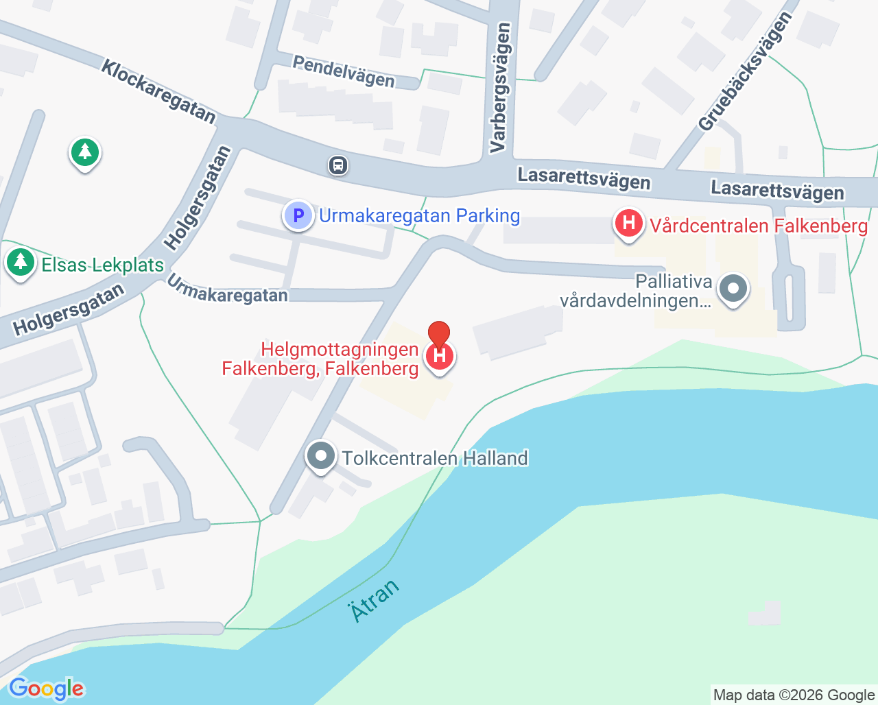 Karta till Tandregleringen Falkenberg