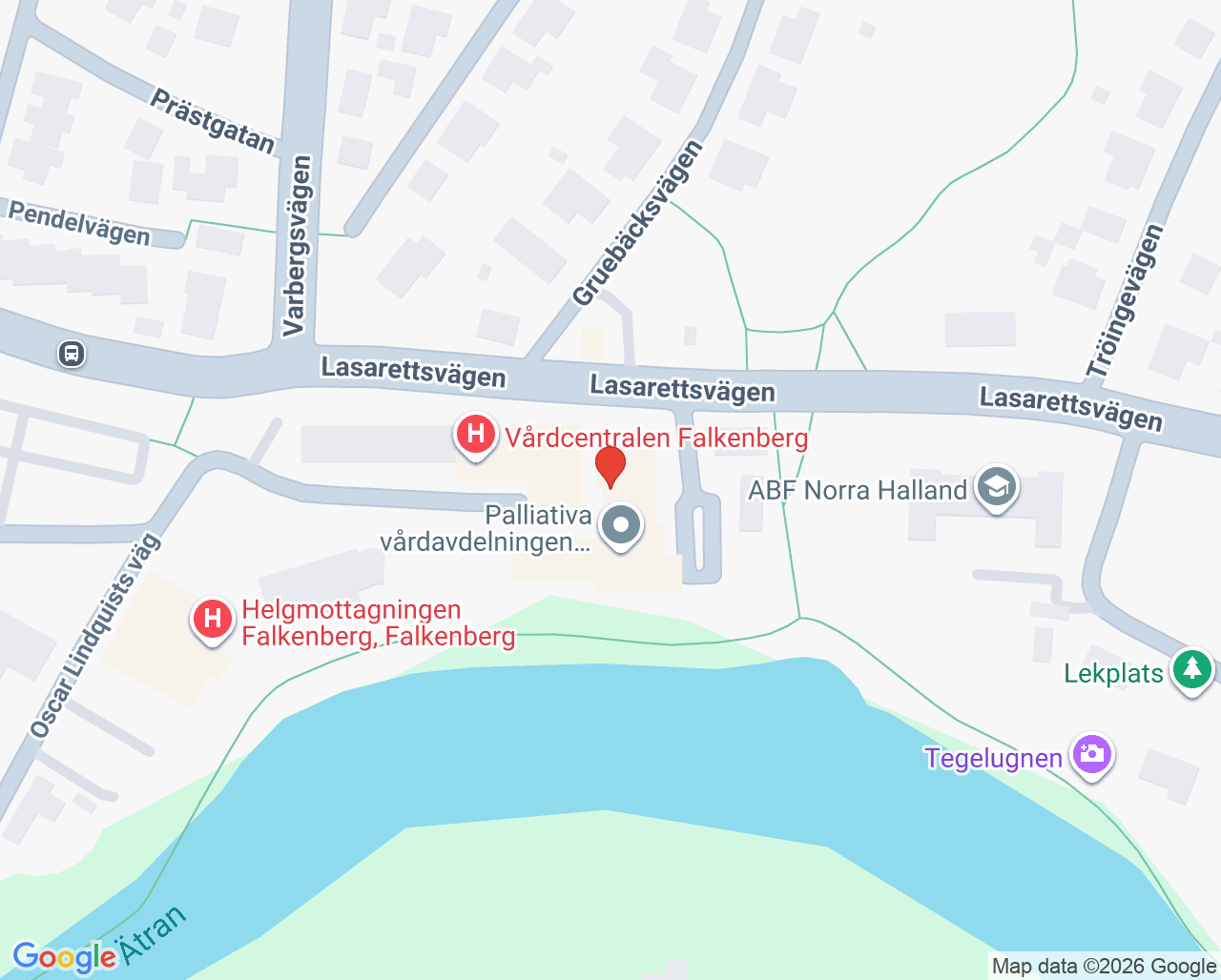 Karta till Färdtjänsthandläggning, Falkenberg