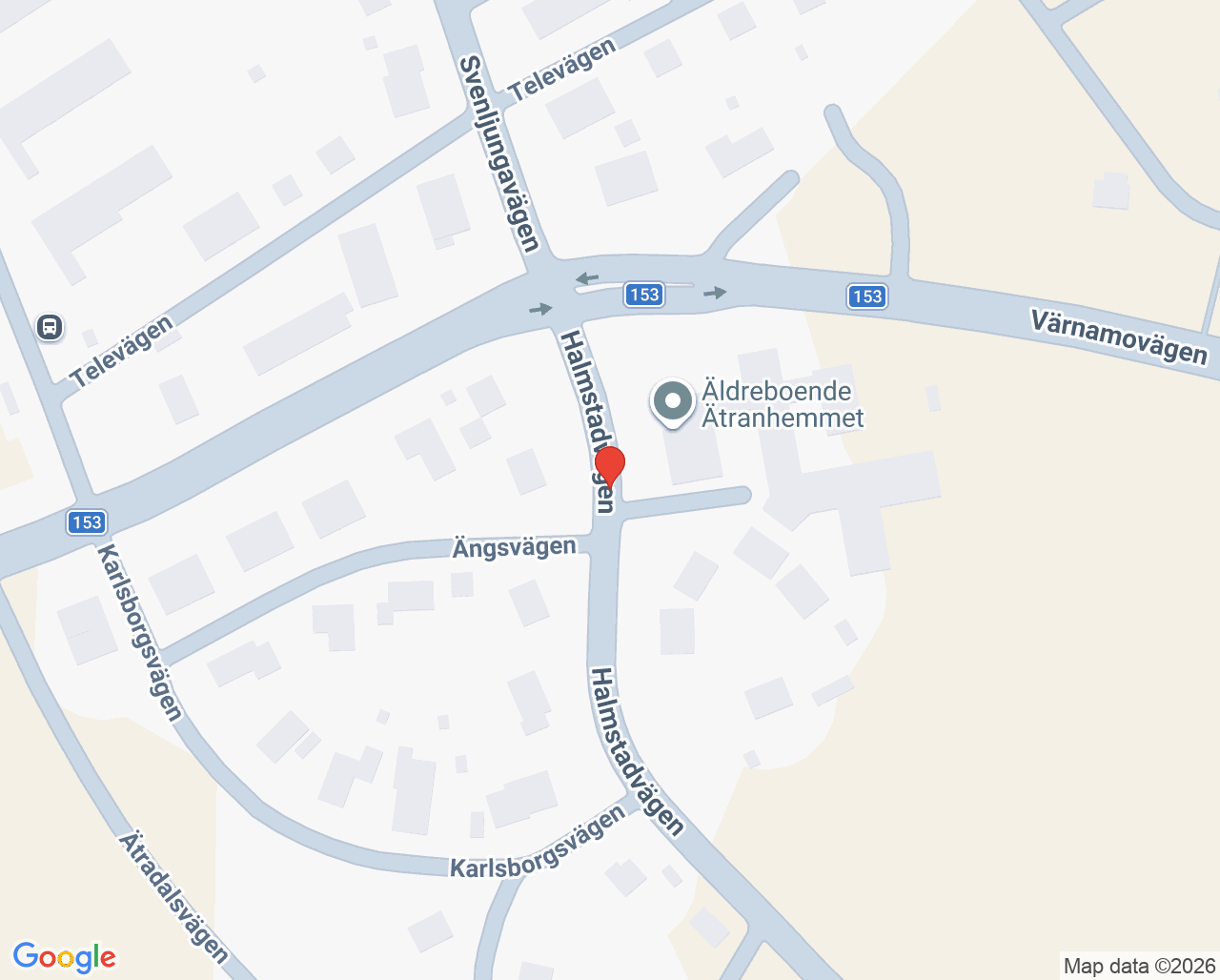 Karta till Distriktssköterskemottagningen Ätran
