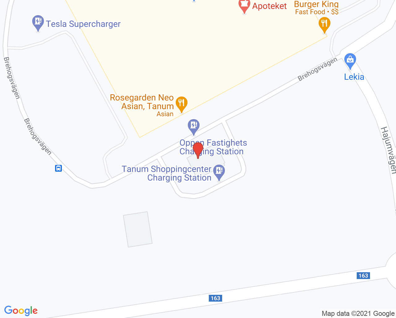 Karta till Synsam Tanum Center