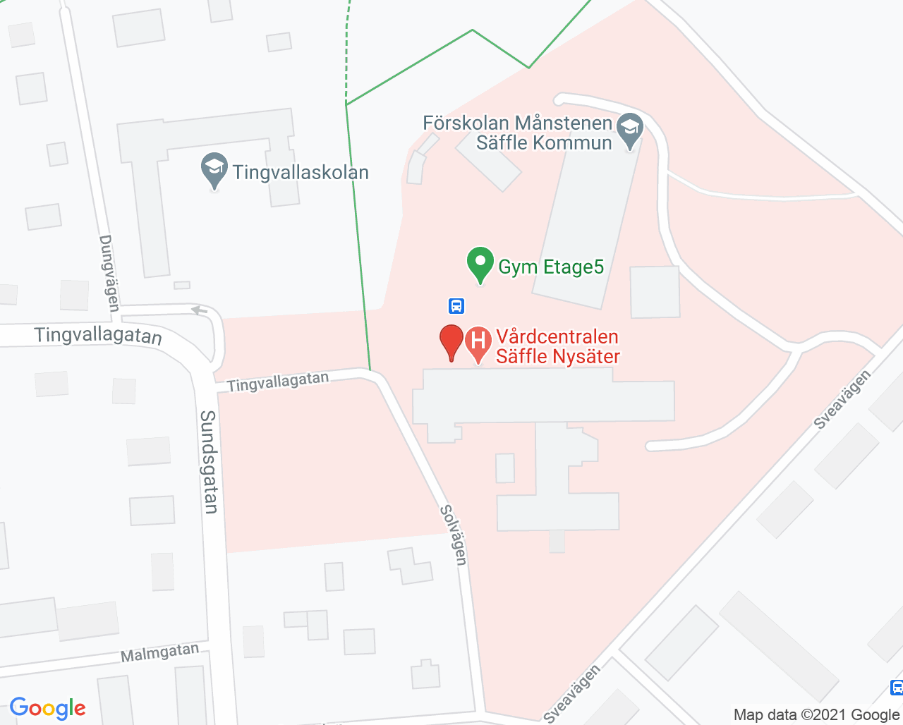 Karta till Närvårdsavdelning 95 Säffle, Säffle