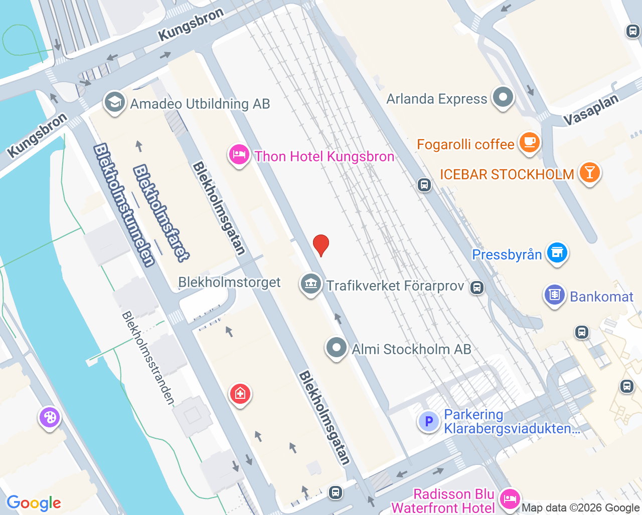 Karta till Agilokliniken City