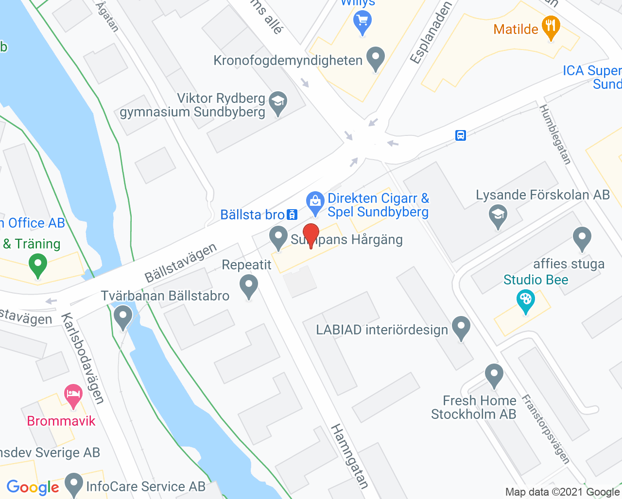 Karta till Novo Dental