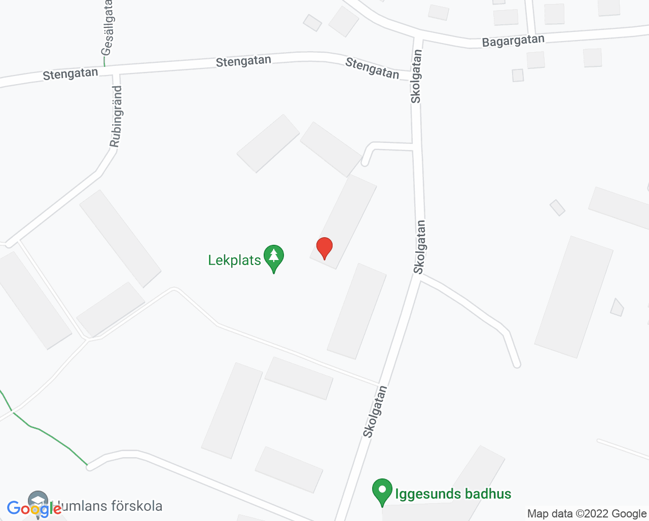 Karta till Barnavårdscentral Iggesund Din hälsocentral