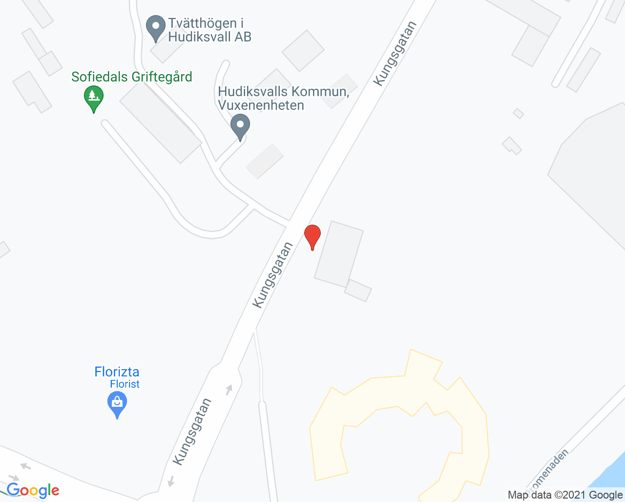 Karta till Axis Friskvård och Rehab