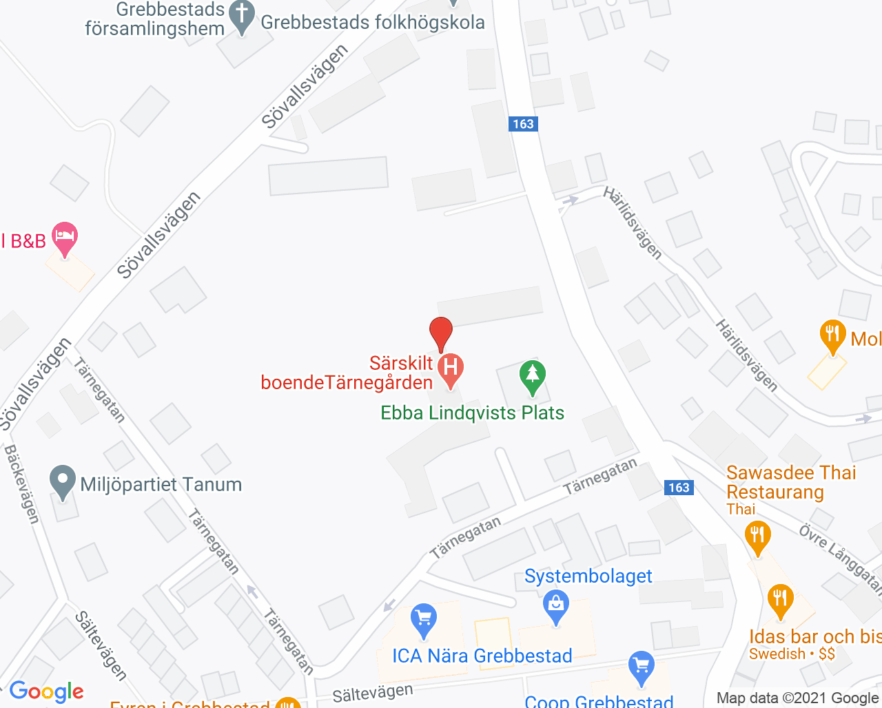 Karta till Närhälsan Tanumshede vårdcentral - Grebbestad, Grebbestad