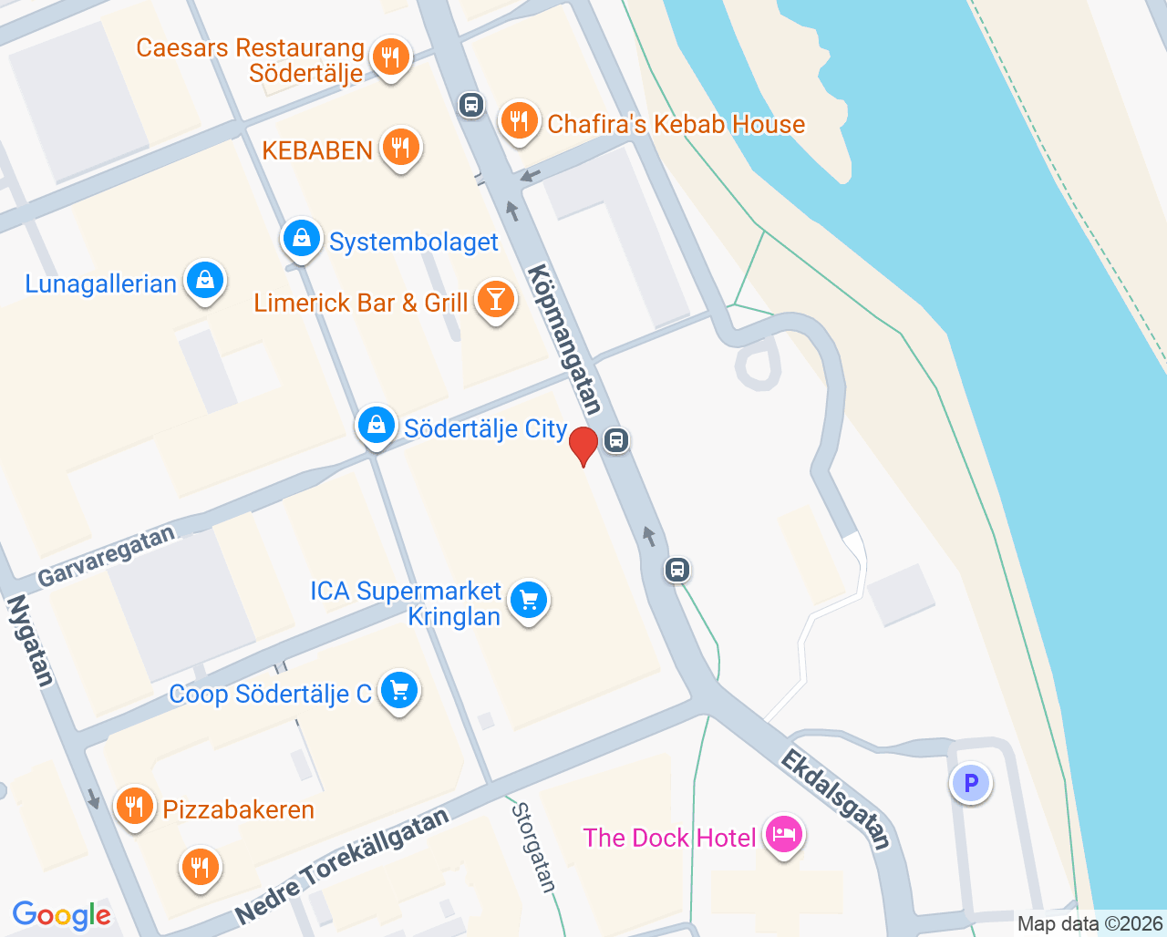 Karta till Södertälje vårdcentral