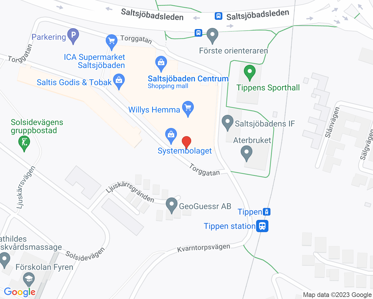 Karta till ASIH Familjeläkarna Västerort omr 6, Järfälla